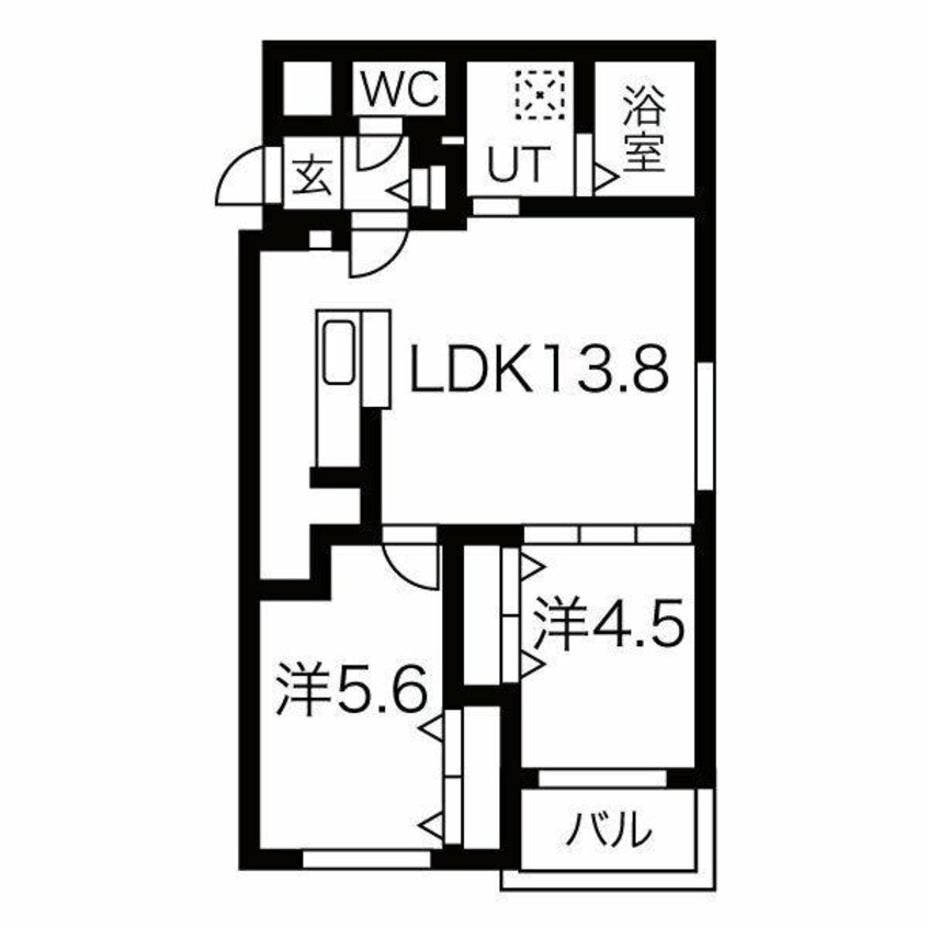 間取図 ブランシャール医大前