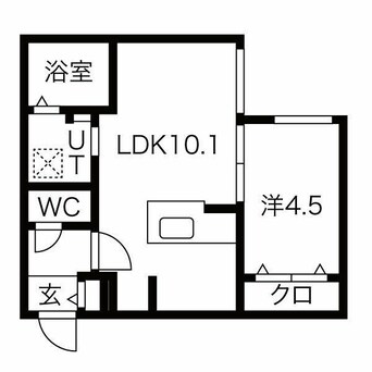 間取図 ブランシャール医大前