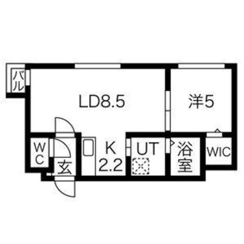 間取図 モントレゾール発寒