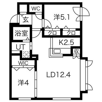 間取図 仮)アルファスクエア南4西15