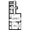 オルセー北円山 1LDKの間取り