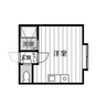 ルーブル北5条 1Rの間取り
