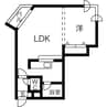 グランメール北10条 1LDKの間取り