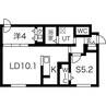 RESIDENCE　SHINMEI　北円山 2LDKの間取り