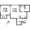 サンライズN5 1LDKの間取り