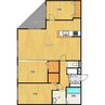 カカオ円山 3LDKの間取り