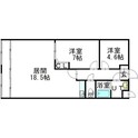 ライズ北5条の間取図