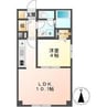 レコルト円山 1LDKの間取り