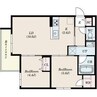 S-RESIDENCE北円山alesia 2LDKの間取り