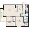 S-RESIDENCE北円山alesia 2LDKの間取り