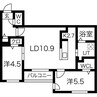 ブランシャール桑園STATION 2LDKの間取り