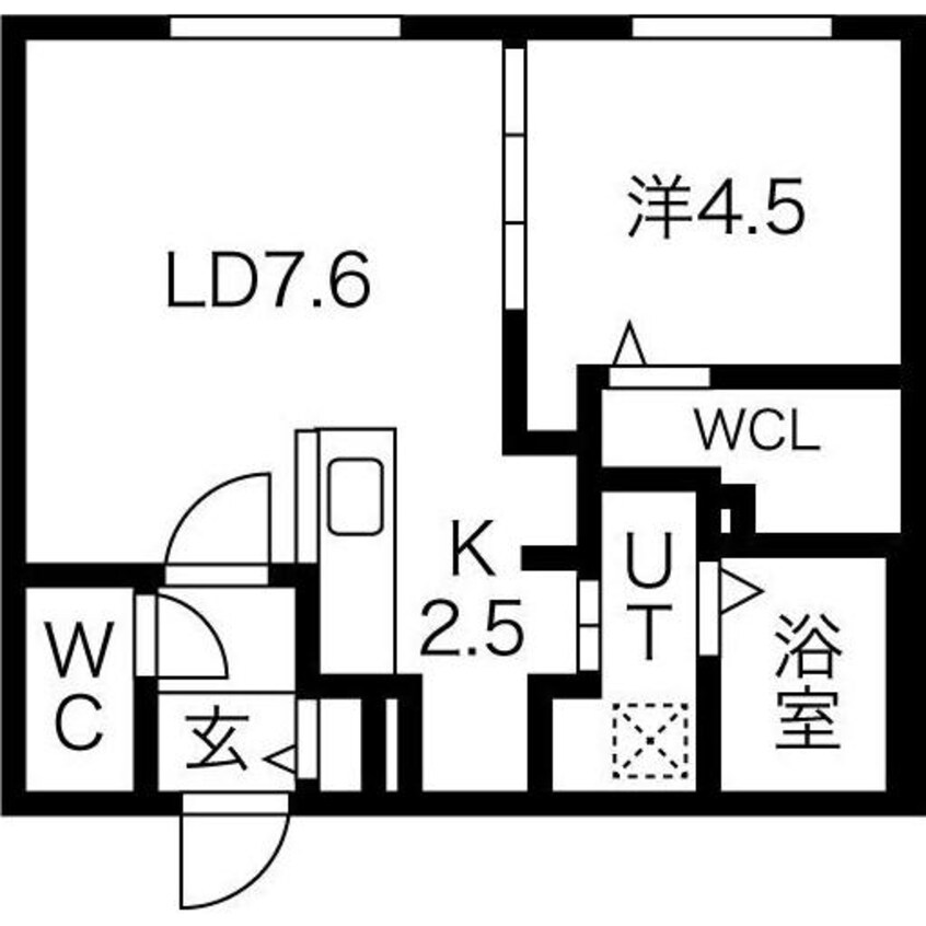 間取図 ブランシャール桑園STATION