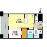 LIBTH桑園 1LDKの間取り