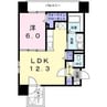 プラシード北円山 1LDKの間取り