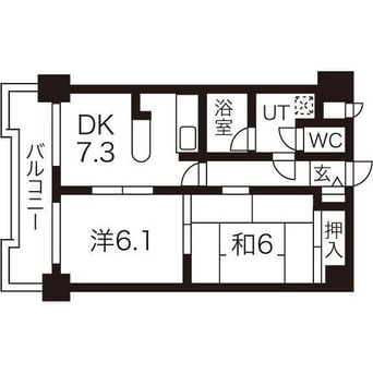 間取図 ダイアパレス北5条通