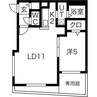 ラ・コーザ北円山 1LDKの間取り