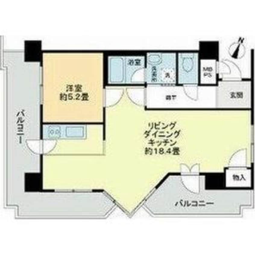 間取図 ライオンズマンション植物園前