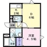 パルテール桑園 1LDKの間取り