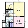 パルテール桑園 1LDKの間取り