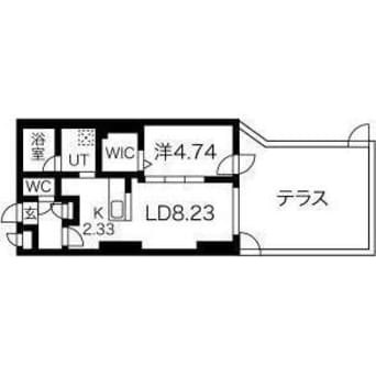 間取図 S-RESIDENCE近代美術館前