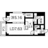 S-RESIDENCE近代美術館前 1LDKの間取り