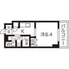 レフィーナ円山 1Kの間取り