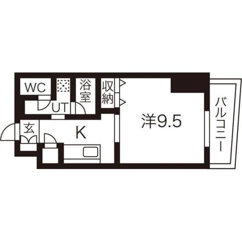 間取図 レフィーナ円山