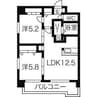 rham円山 2LDKの間取り