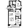 rham円山 3LDKの間取り
