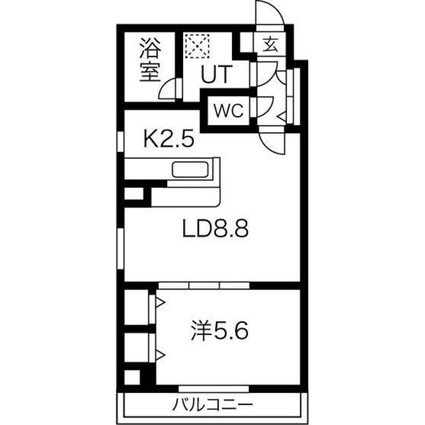 間取図 プライムコート北円山