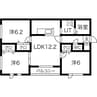 L・A大通 3LDKの間取り