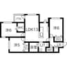 L・A大通 3LDKの間取り