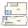 ソニア円山 1LDKの間取り