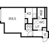 Prestige Sapporo 1Kの間取り