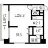 MYプラザ円山公園 1LDKの間取り