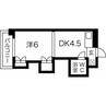 ノースタウンハウス 1DKの間取り