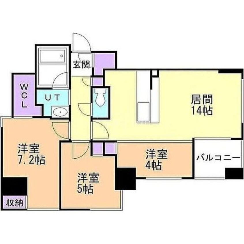 間取図 ラ・クラッセ札幌ステーションリミテッド