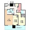 ONE札幌ステーションタワー 2LDKの間取り