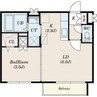 プライマル札幌円山 1LDKの間取り