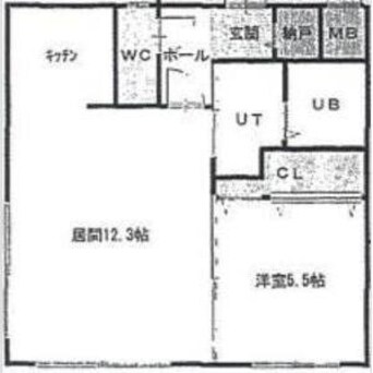 間取図 プレステージ知事公館