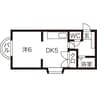 プレジデントシティ神宮 1DKの間取り