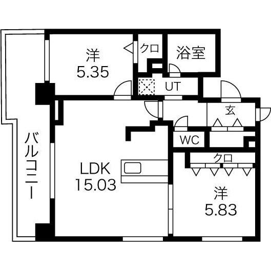 間取り図 桂和レジデンス円山公園