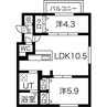 ヴォヤージュ円山 2LDKの間取り