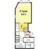 レラ円山 1Kの間取り