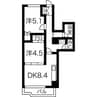パシフィック北大前 2LDKの間取り