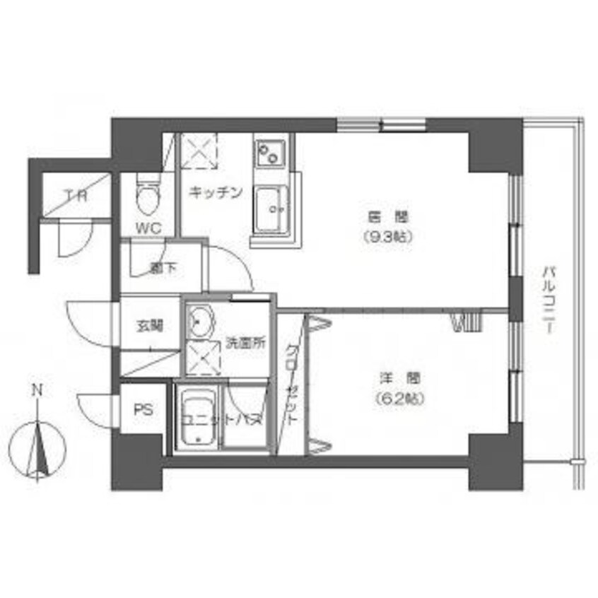 間取図 レジディア札幌駅ノース
