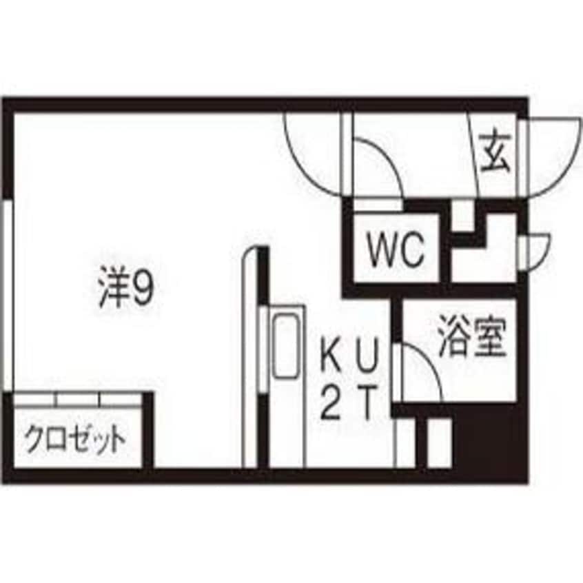 間取図 サザンフォレスト北大