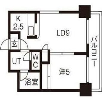 間取図 サザンプレステージ北大