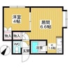 アビタシオン北円山 1DKの間取り