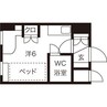 カサフォルテ 1Rの間取り